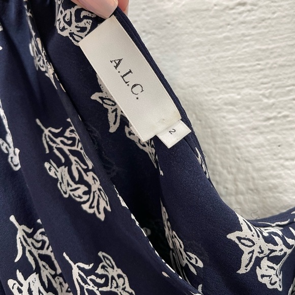 A.L.C. Misha One Shoulder Silk Dress - Picture 3 of 5